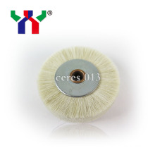 48*12*6mm Printing Machine Spare Parts Brush Wheel, Woollen + Metal Brush Wheel